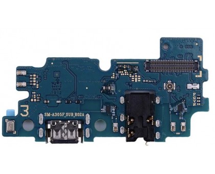 Шлейф Samsung A305F Galaxy A30 2019 с разъемом зарядки с разъемом наушников с микрофоном с микросхемой оригинал