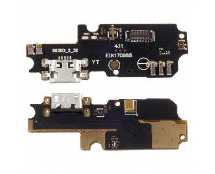 Шлейф Asus ZenFone 3 Max 5.5" ZC553KL с разъемом зарядки с микрофоном плата зарядки