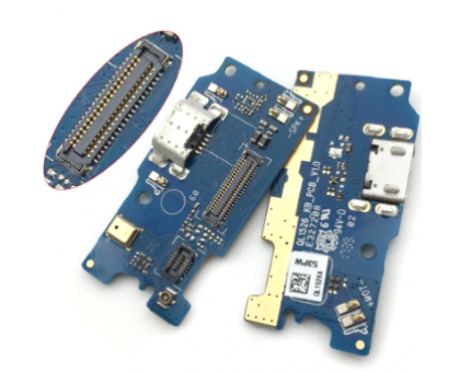 Шлейф Asus ZenFone 4 Max 5.2" ZC520KL с разъемом зарядки с микрофоном плата зарядки