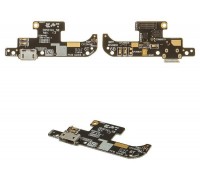 Шлейф Asus ZenFone Live ZB501KL с разъемом зарядки с микрофоном плата зарядки
