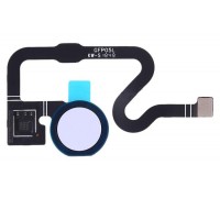 Шлейф Google Pixel 3a с сканером отпечатка пальца сиреневого цвета Purple-ish