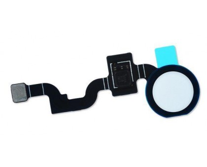 Шлейф Google Pixel 3a XL с сканером отпечатка пальца белого цвета Clearly White