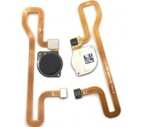 Шлейф Honor 7A Pro/Honor 7C 5.7"/Y6 2018/Y6 Prime 2018 с сканером отпечатка пальца черного цвета