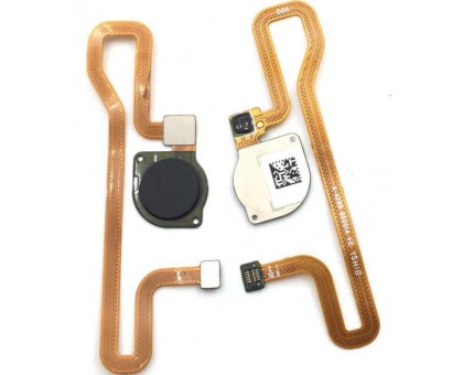 Шлейф Honor 7A Pro/Honor 7C 5.7"/Y6 2018/Y6 Prime 2018 с сканером отпечатка пальца черного цвета