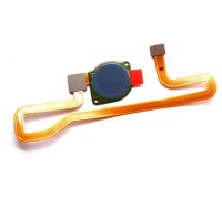 Шлейф Honor 7A Pro/Honor 7C 5.7"/Y6 2018/Y6 Prime 2018 с сканером отпечатка пальца синего цвета