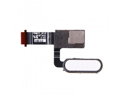 Шлейф HTC 10 Lifestyle/One M10 с кнопкой меню (Home) белого цвета