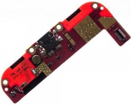 Шлейф HTC 400 Desire Dual Sim/T528w One SU с разъемом зарядки с микрофоном плата зарядки