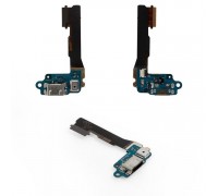 Шлейф HTC 601n One mini с разъемом зарядки с микрофоном