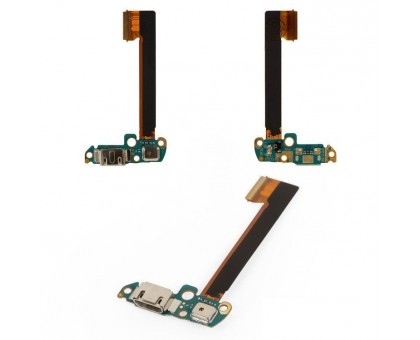 Шлейф HTC 802w One M7 Dual Sim с разъемом зарядки с микрофоном