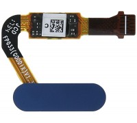 Шлейф Huawei Mate 10 (ALP-L09/ALP-L29)/Honor V10/P20/P20 Pro/Nova 2s с сканером отпечатка пальца синего цвета