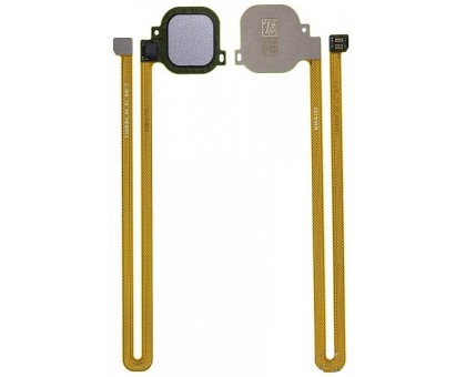 Шлейф Huawei Nova (CAN-L01/CAN-L11) с сканером отпечатка пальца серебристого цвета