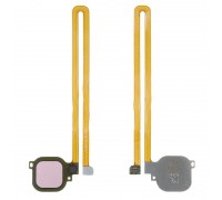 Шлейф Huawei Nova Plus (MLA-L01/MLA-L11) с сканером отпечатка пальца розового цвета