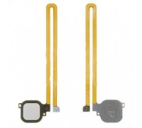 Шлейф Huawei Nova Plus (MLA-L01/MLA-L11) с сканером отпечатка пальца серебристого цвета