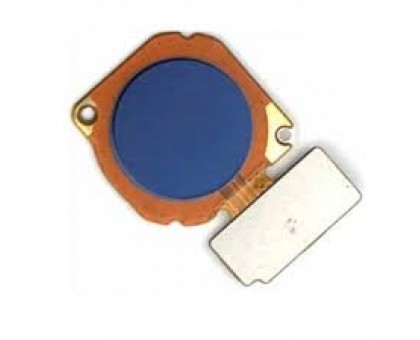 Шлейф Huawei P Smart (FIG-L31/FIG-LX1)/Enjoy 7s с сканером отпечатка пальца синего цвета