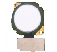 Шлейф Huawei P20 Lite Dual Sim (ANE-L21)/Nova 3e/P Smart Plus (INE-LX1) с сканером отпечатка пальца белого цвета