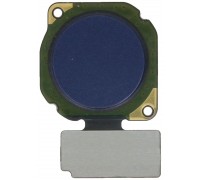 Шлейф Huawei P20 Lite Dual Sim (ANE-L21)/Nova 3e/P Smart Plus (INE-LX1) с сканером отпечатка пальца синего цвета