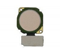 Шлейф Huawei P20 Lite Dual Sim (ANE-L21)/Nova 3e/P Smart Plus (INE-LX1) с сканером отпечатка пальца золотистого цвета