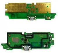 Шлейф Lenovo A850 с разъемом зарядки с микрофоном плата зарядки