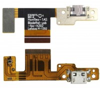 Шлейф Lenovo B8080 Yoga Tablet 10 HD Plus с разъемом зарядки
