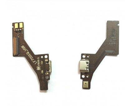 Шлейф Lenovo PB1-750M Phab с разъемом зарядки с микрофоном плата зарядки зеленая LF7001Q_USB