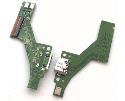 Шлейф Lenovo PB1-750M Phab с разъемом зарядки с микрофоном плата зарядки зеленая LF7002Q_USB_B1