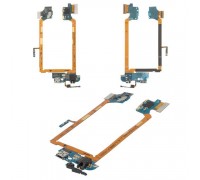 Шлейф LG D800 Optimus G2/D801/D803 с разъемом зарядки с разъемом наушников с микрофоном