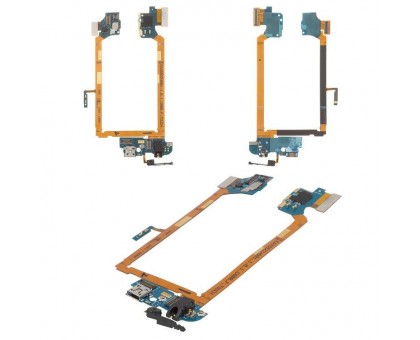 Шлейф LG D800 Optimus G2/D801/D803 с разъемом зарядки с разъемом наушников с микрофоном