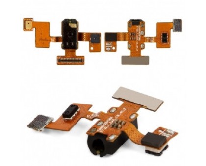 Шлейф LG E730 Optimus Sol с разъемом наушников c датчиком приближения с камерой с микрофоном