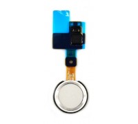 Шлейф LG H820 G5/H830/H840/H850/LS992/VS987 с кнопкой меню (Home) серебристого цвета