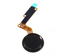 Шлейф LG M250 K10 (2017)/X400/ K20 2019/K20 Plus с кнопкой меню (Home) с сканером отпечатка пальца черного цвета