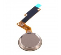 Шлейф LG M250 K10 (2017)/X400/ K20 2019/K20 Plus с кнопкой меню (Home) с сканером отпечатка пальца золотистого цвета