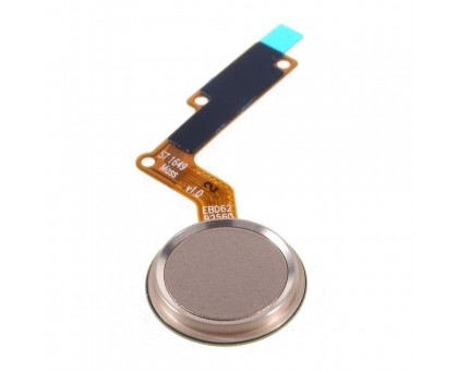 Шлейф LG M250 K10 (2017)/X400/ K20 2019/K20 Plus с кнопкой меню (Home) с сканером отпечатка пальца золотистого цвета