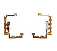 Шлейф LG P720 Optimus 3D Max/ P725 с разъемом зарядки с кнопкой камеры с подсветкой сенсорных кнопок с микрофоном
