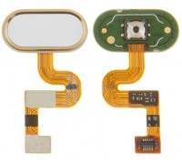 Шлейф Meizu E2 с кнопкой меню Home золотистого цвета