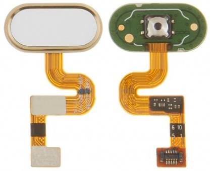 Шлейф Meizu E2 с кнопкой меню Home золотистого цвета