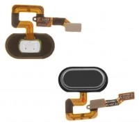 Шлейф Meizu M3 Max с кнопкой меню Home черного цвета