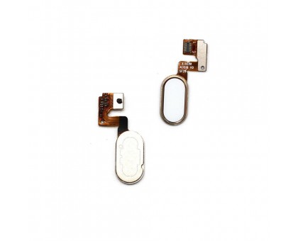 Шлейф Meizu M3 Note L681H с кнопкой меню Home белого цвета 14 pin