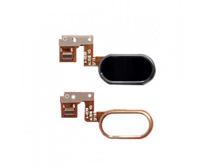 Шлейф Meizu M3 Note L681H с кнопкой меню Home черного цвета 14 pin