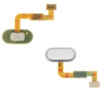 Шлейф Meizu M3x M682 с кнопкой меню Home белого цвета