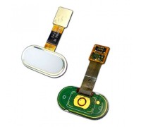 Шлейф Meizu M5 M611 с кнопкой меню Home белого цвета