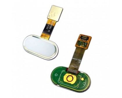 Шлейф Meizu M5 M611 с кнопкой меню Home белого цвета