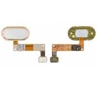 Шлейф Meizu M5 Note M621 с кнопкой меню Home золотистого цвета