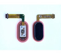 Шлейф Meizu M5c M710H с кнопкой меню Home черного цвета