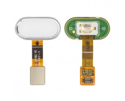 Шлейф Meizu M5s M612 с кнопкой меню Home белого цвета