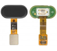 Шлейф Meizu M5s M612 с кнопкой меню Home черного цвета