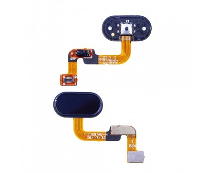 Шлейф Meizu M6 Note M721H с кнопкой меню Home черного цвета