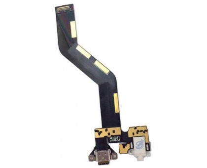 Шлейф Meizu MX6 M685 с разъемом зарядки с разъемом наушников с микрофоном серого цвета