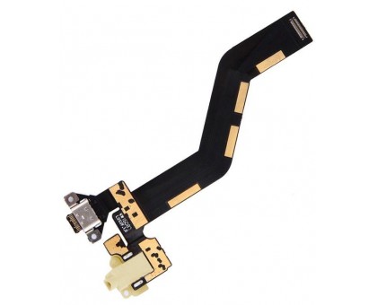 Шлейф Meizu MX6 M685 с разъемом зарядки с разъемом наушников с микрофоном золотистого цвета