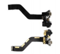 Шлейф Meizu Pro 6 M570 с разъемом зарядки с разъемом наушников с микрофоном черного цвета