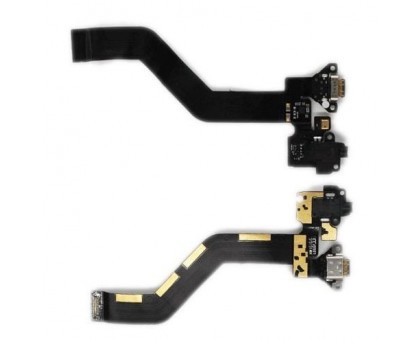 Шлейф Meizu Pro 6 M570 с разъемом зарядки с разъемом наушников с микрофоном черного цвета